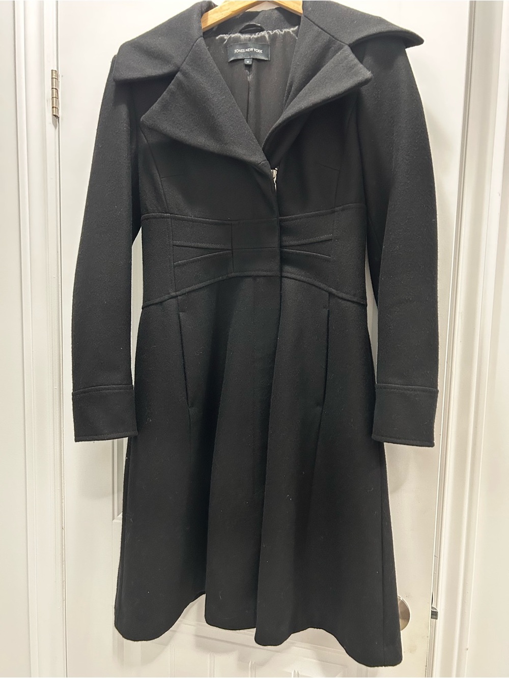 Black Women's Long Tailored Coat